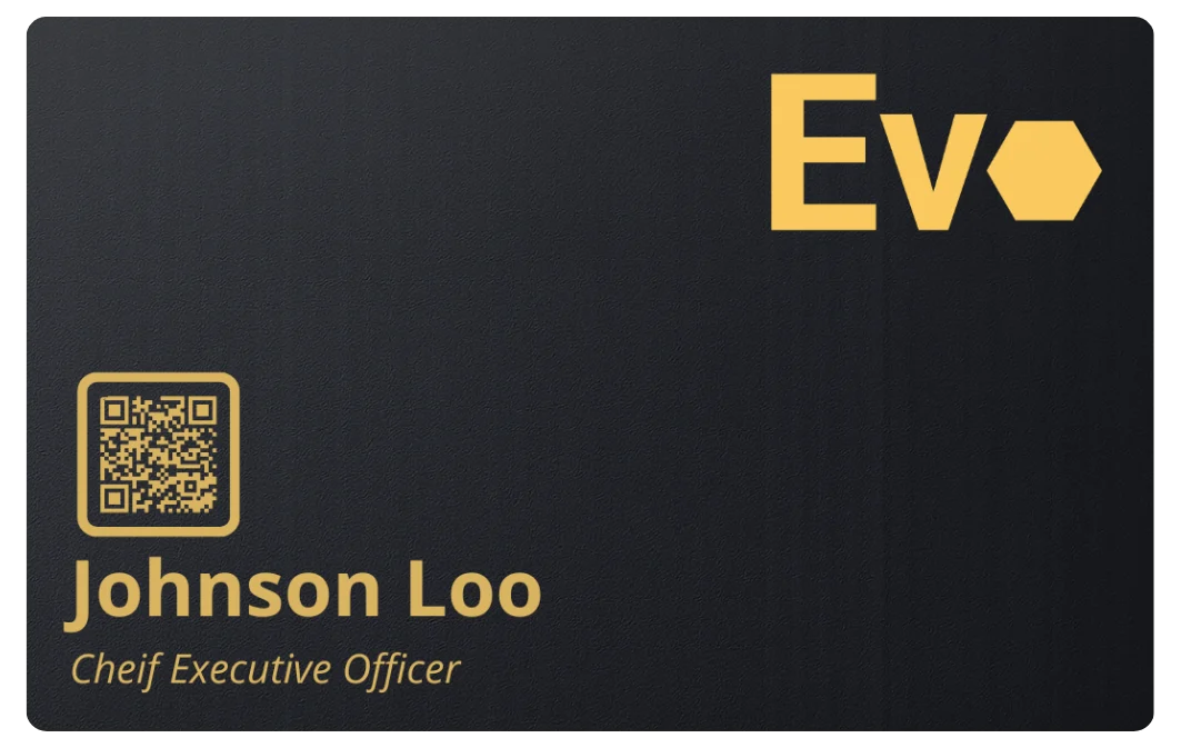 EvoCardLink custom NFC business card
